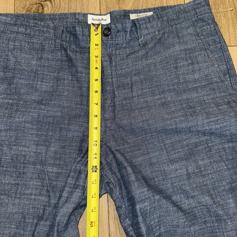 Goodfellow & Co Chino Linden Short Men's Size 40 Blue Slash Pocket‎ 10.5 Inseam